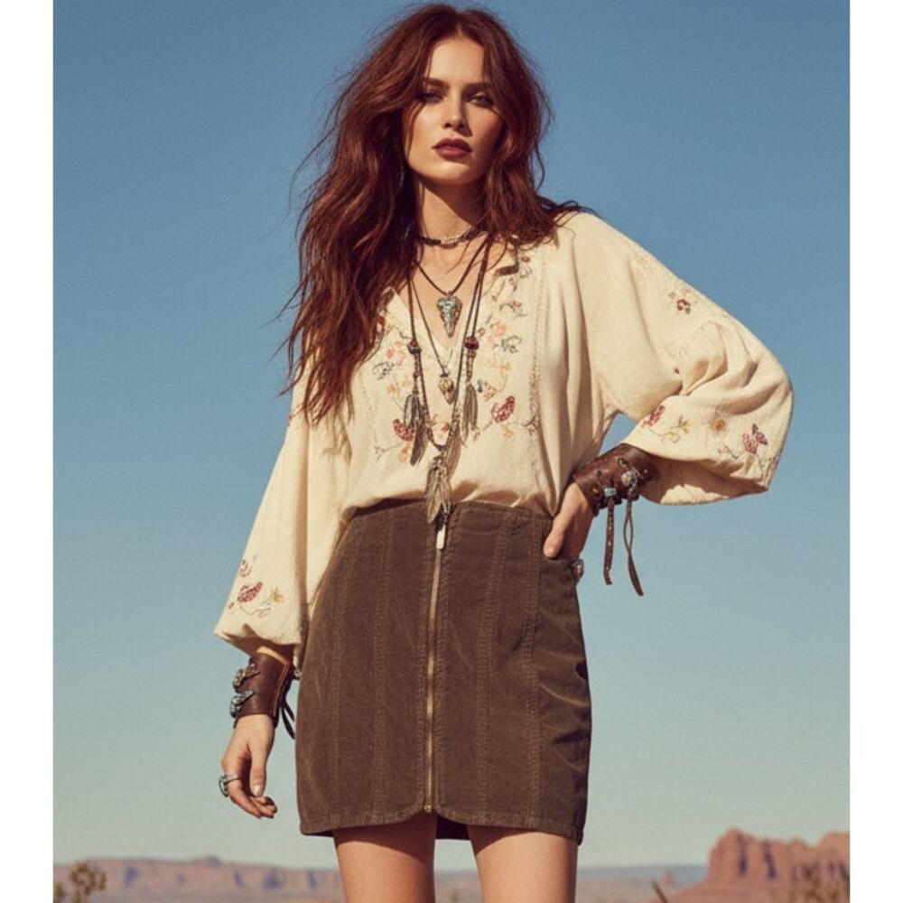 We The Free Corduroy Mini Skirt — Size 0